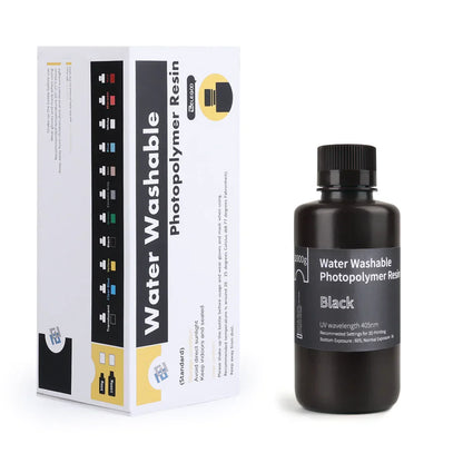Pack ELEGOO - 6x Résine Water Washable - Noir (Black) - 1 kg