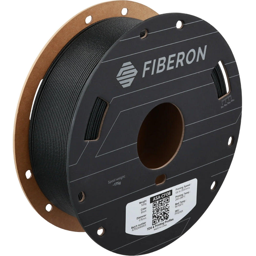Fiberon ASA-CF08 Noir (Black) - 1.75 mm - 500g