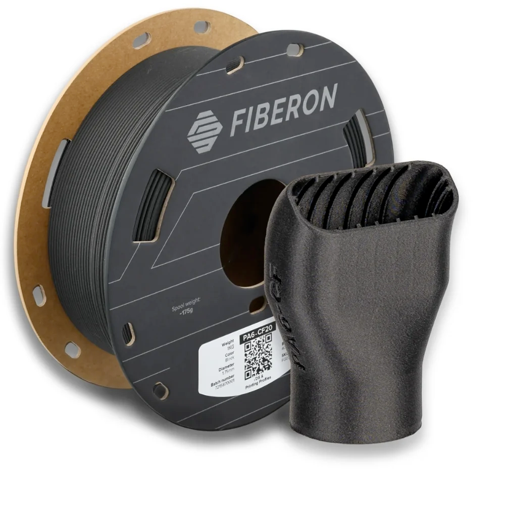 Polymaker - Fiberon PA6-CF20 - Noir (Black) - 1,75 mm - 1 kg