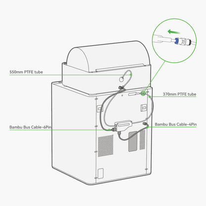 Bambu Lab - Série P1/Série X1 - Tampon de Filament (Filament Buffer)