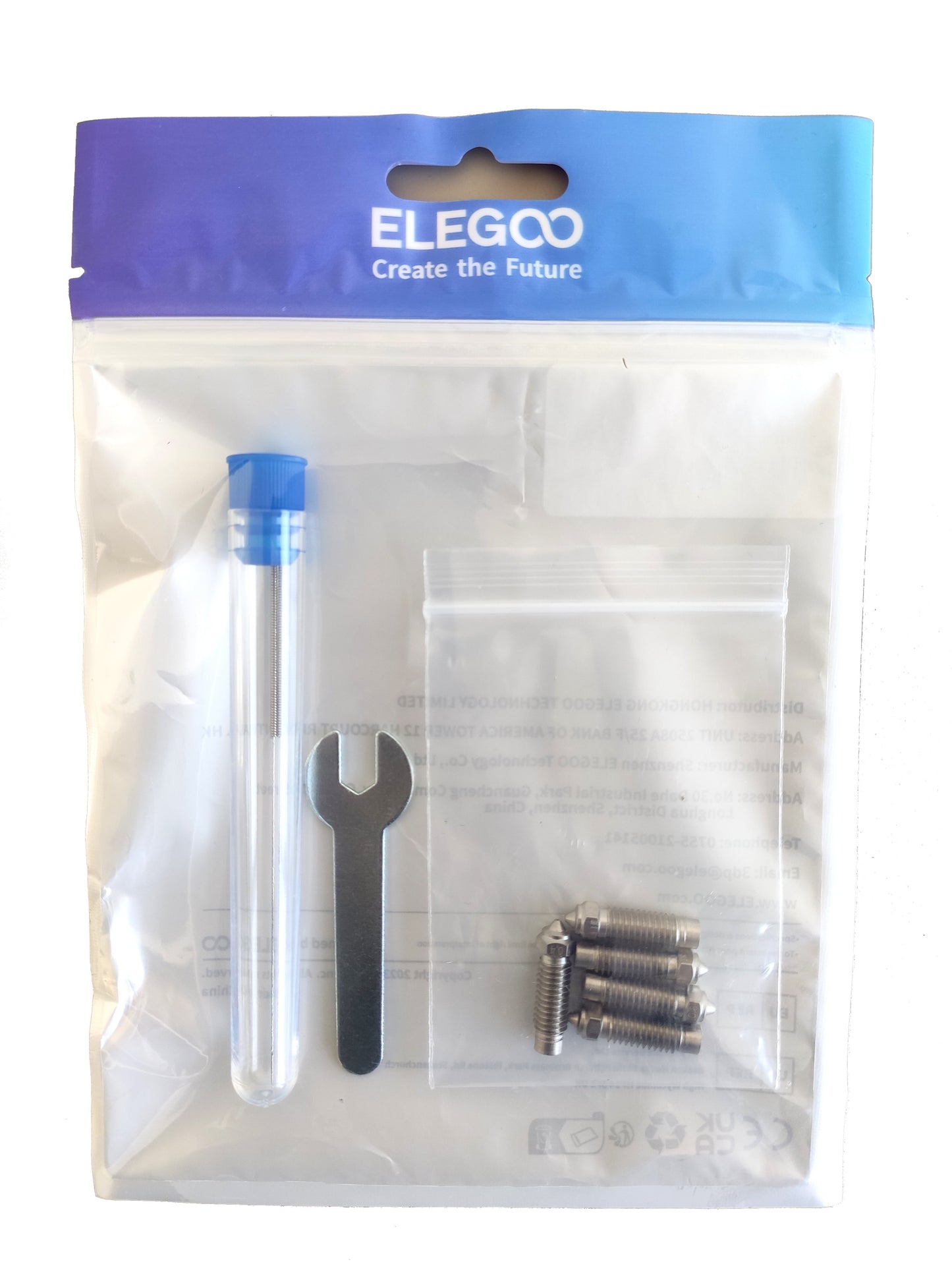 Elegoo - Neptune 4 Plus/4 Max - Kit Multi Diamètre - Buse Acier officielle (Nozzle)