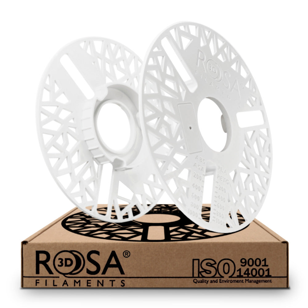 Pack Refill Rosa3D - PLA Starter Blanc Neige (Winter White) x3 + Masterspool Offerte