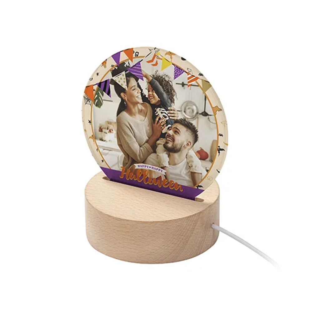MissKraft Sublimation | Cadre Photo Acrylique Rond | 12 x 13 cm - Sublimé