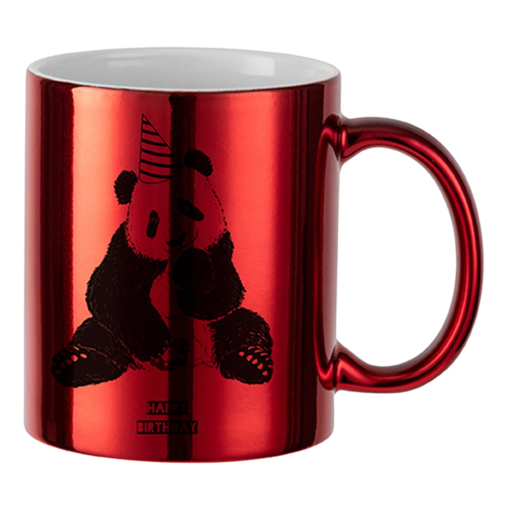 MissKraft - Sublimation - Mug en Céramique - Rouge Métalisé - 330 ml