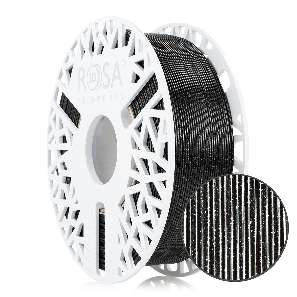 Rosa3D - PETG Galaxy HS - Noir (Black) - 1,75 mm - 1 kg