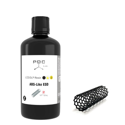 Poc Lab - Résine ABS-Like ESD - Noir - 0,5 kg atome3d