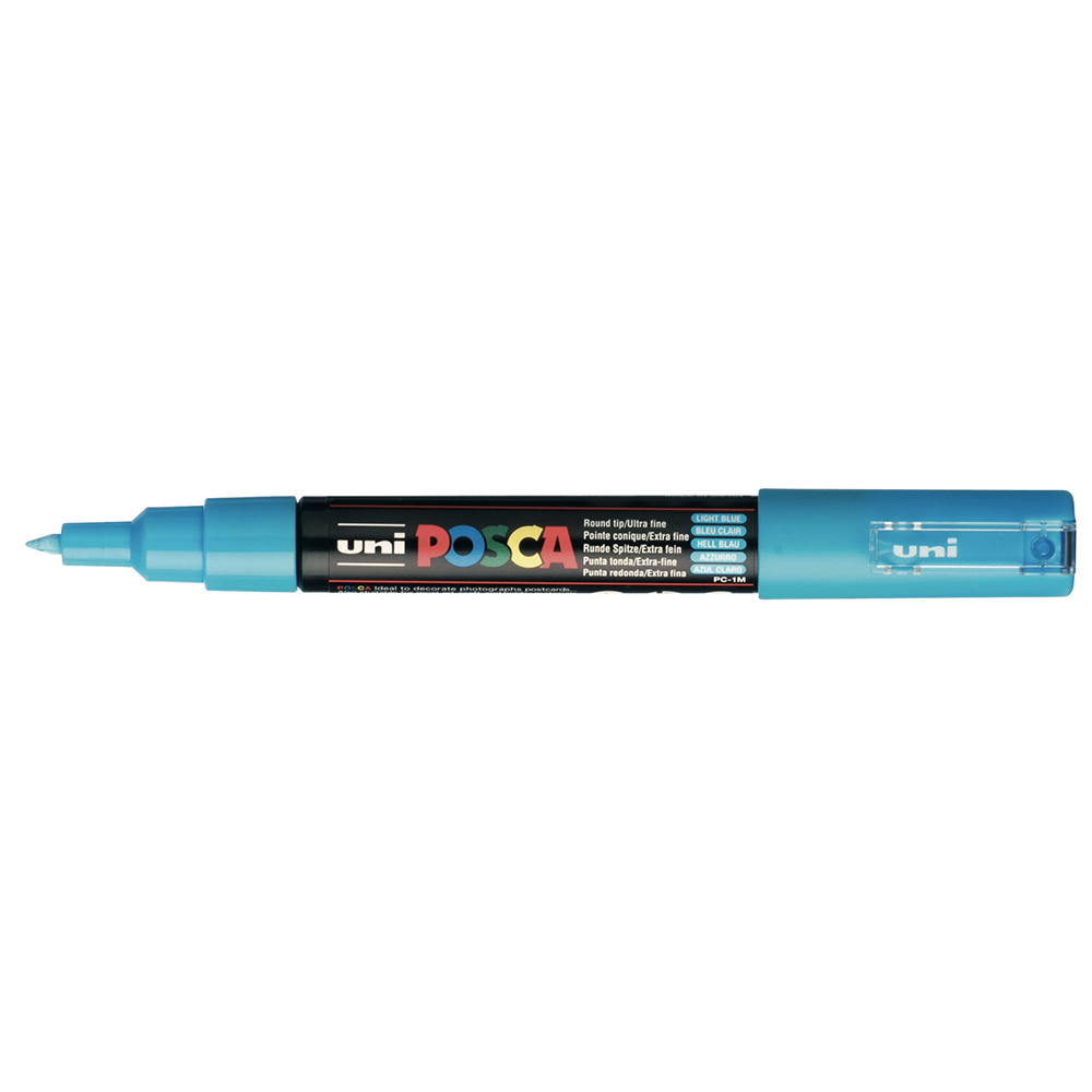 POSCA - Marqueur Pointe Conique Extra Fine - Bleu Clair