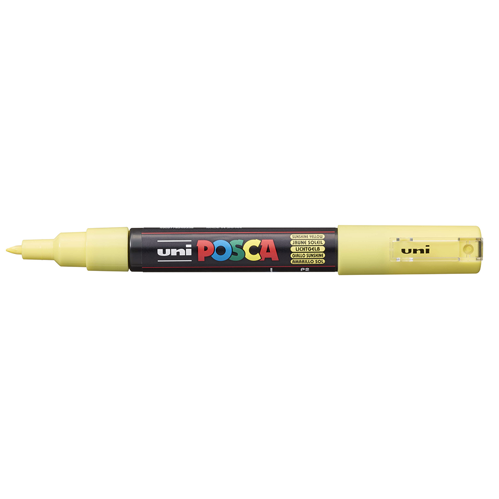 POSCA - Marqueur Pointe Conique Extra Fine - Jaune Soleil