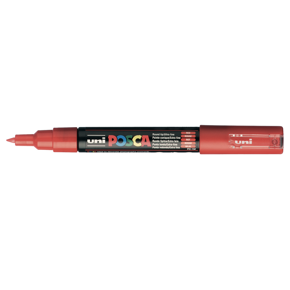 POSCA - Marqueur Pointe Conique Extra Fine - Rouge