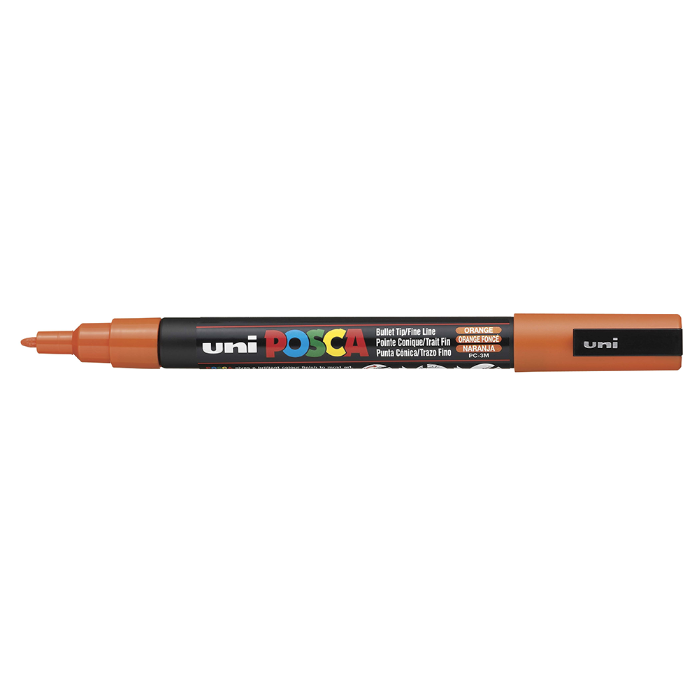POSCA - Marqueur Pointe Conique Fine - Orange Foncé