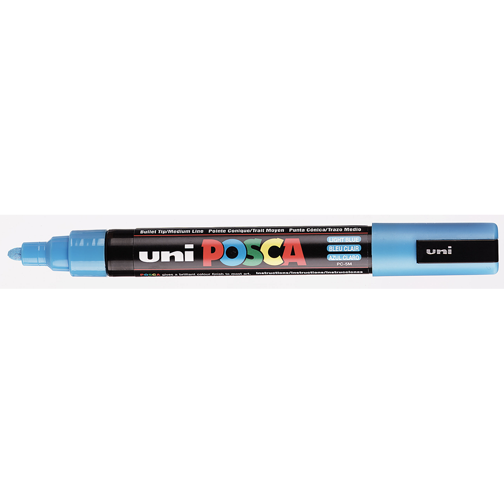 POSCA - Marqueur Pointe Conique Moyenne - Bleu Clair