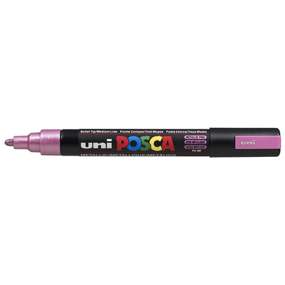 POSCA - Marqueur Pointe Conique Moyenne - Rose Métal