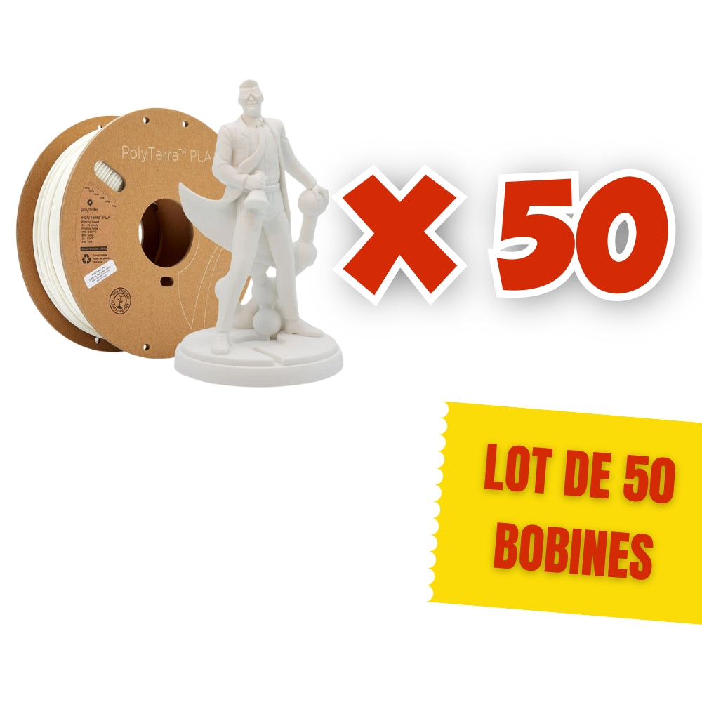 Pack 50 Polyterra Cotton White