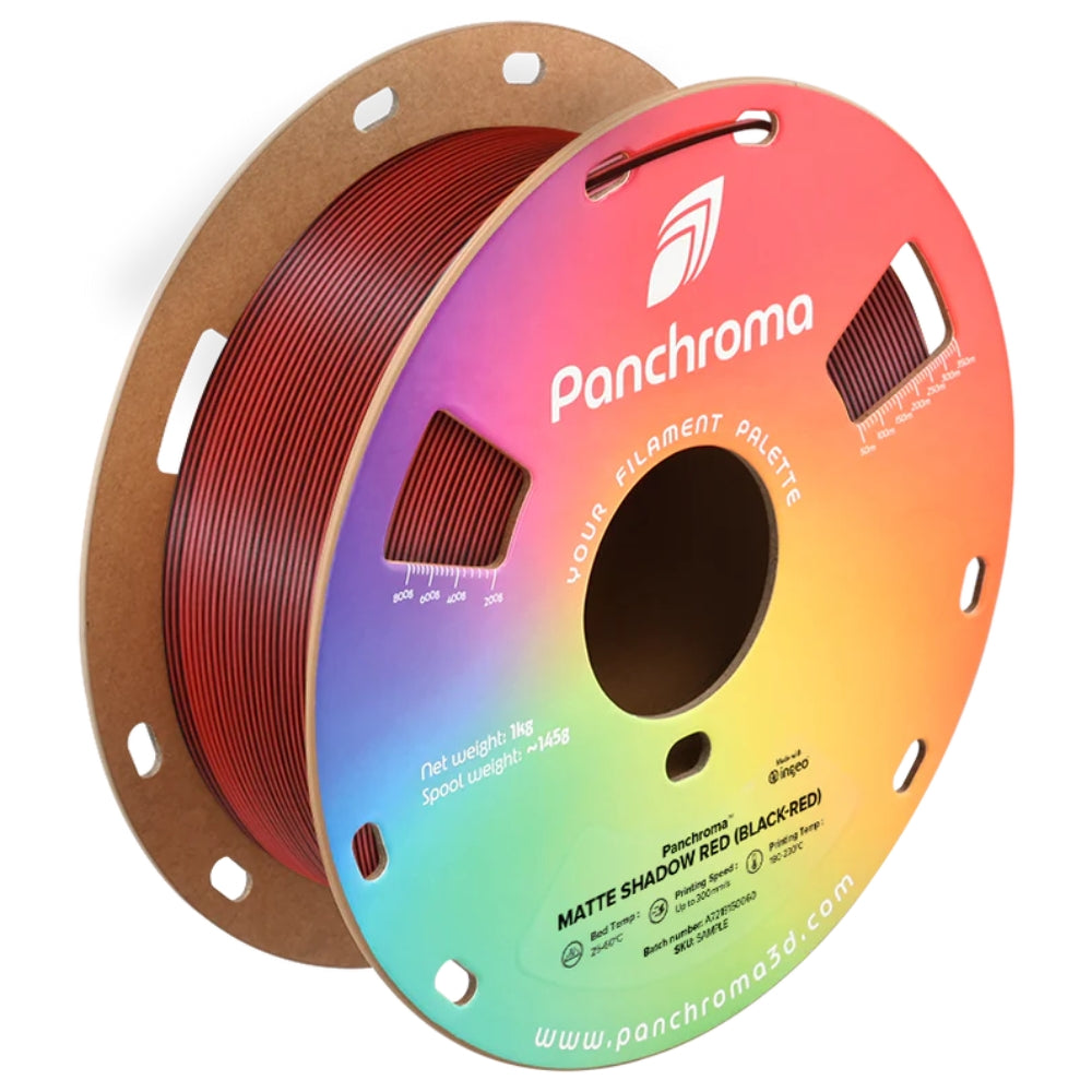 Panchroma Dual PLA - Mat Ombre Rouge Noir-Rouge (Shadow Red Black-Red) - 1,75 mm - 1 kg