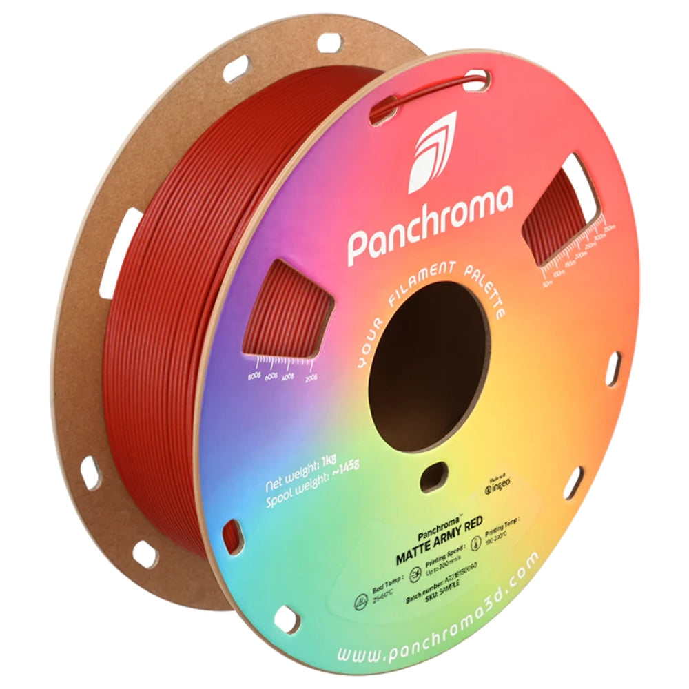 Panchroma PLA - Militaire Mat Rouge (Matte Army Red) - 1,75 mm - 1 kg