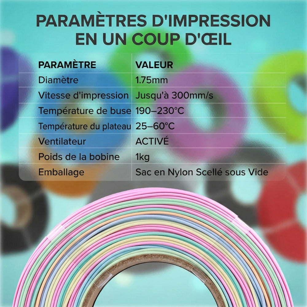 Panchroma PLA - Mat Marron Bois (Matte Wood Brown) - 1,75 mm - 1 kg - Refill
