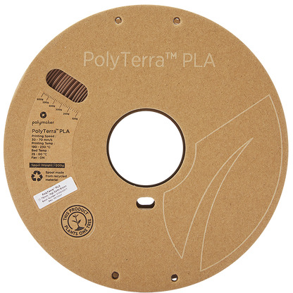 Polymaker - PolyTerra PLA - Brun Terre (Earth Brown) - 1.75 mm - 1 kg