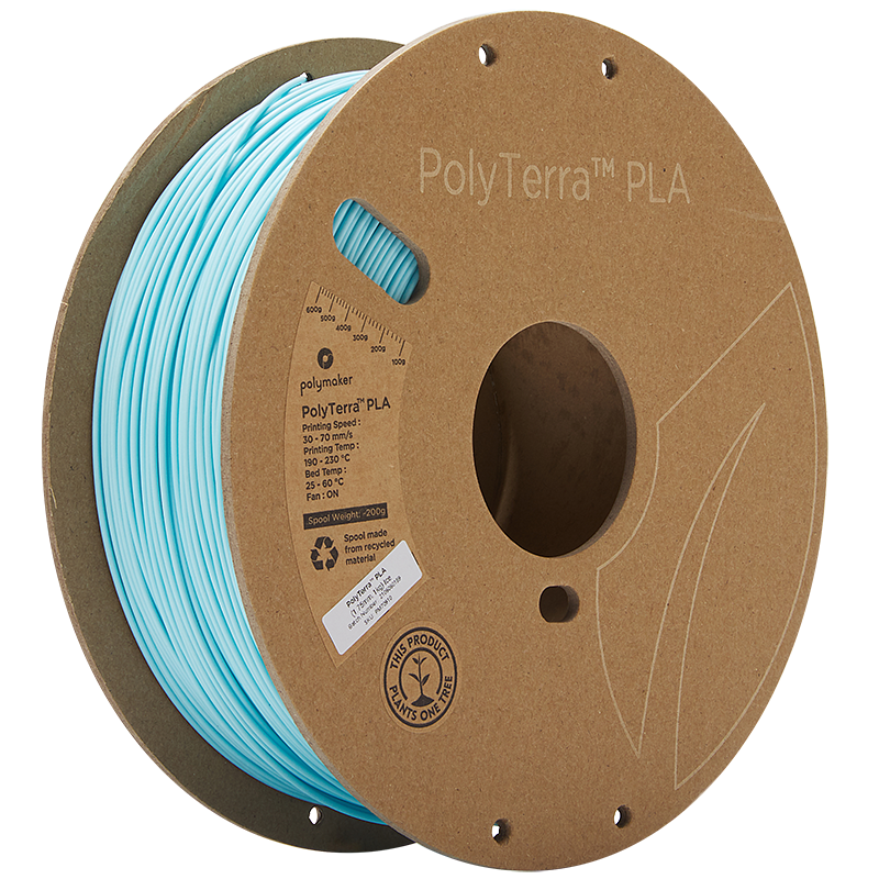 Polymaker - PolyTerra PLA - Glace (Ice) - 1.75 mm - 1 kg