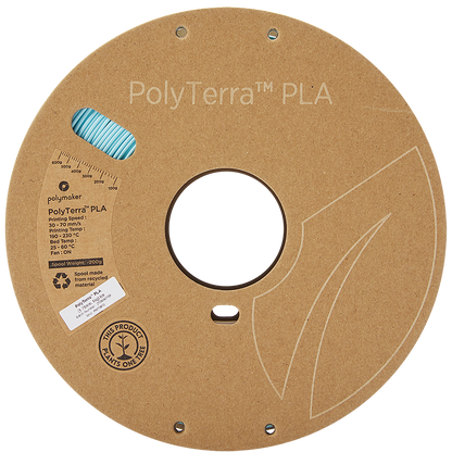Polymaker - PolyTerra PLA - Bleu Glacé (Ice) - 1.75 mm - 1 kg