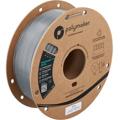 Polymaker - PETG - Argent (Silver) - 1.75 mm - 1 kg