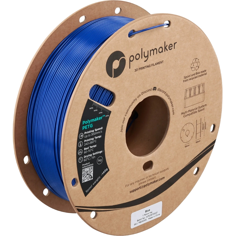 Polymaker - PETG - Bleu (Blue) - 1.75 mm - 1 kg