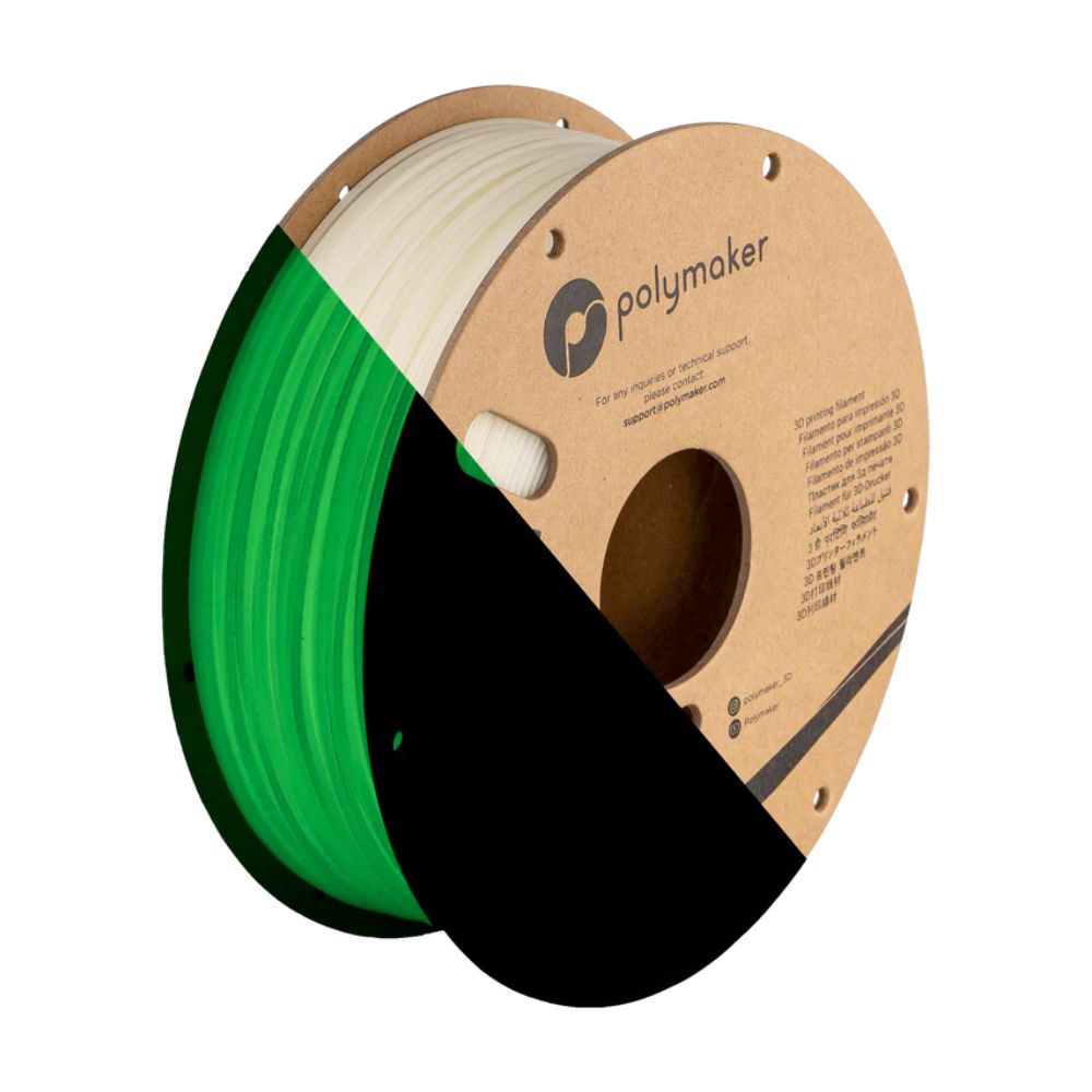 Polymaker - PolyLite Glow PLA - Vert Phosphorescent (Glow Green) - 1,75 mm - 1 kg