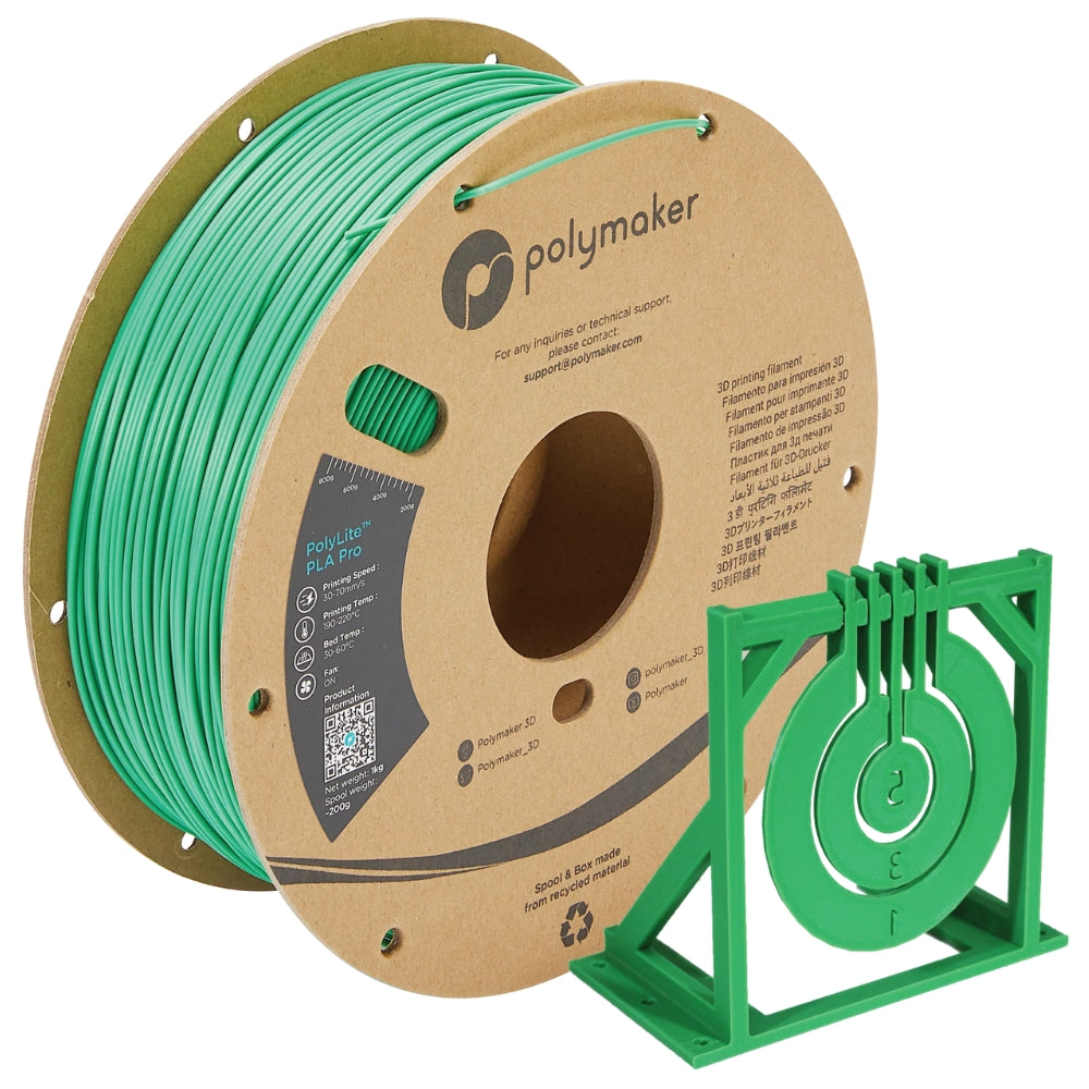 Polymaker - PolyLite PLA Pro - Vert (Green) - 1,75 mm - 1 kg