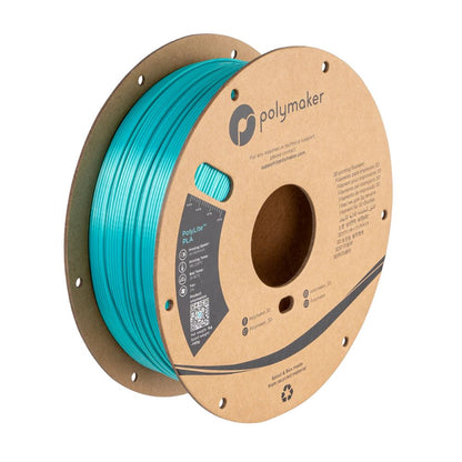Polymaker - PolyLite Silk PLA - Bleu Arctique (Teal) - 1,75 mm - 1 kg