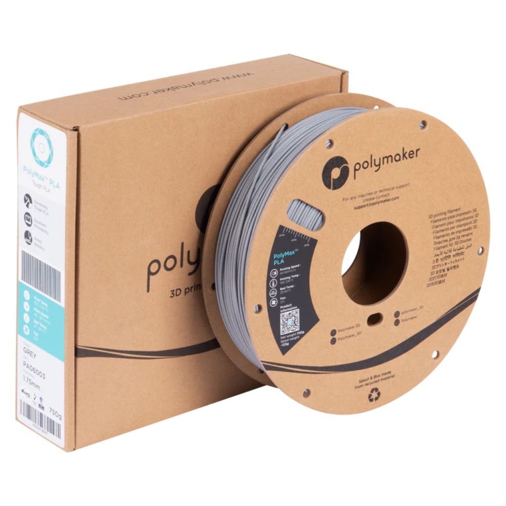Polymaker - PolyMax Tough PLA - Gris (gray) - 1,75 mm - 750 g