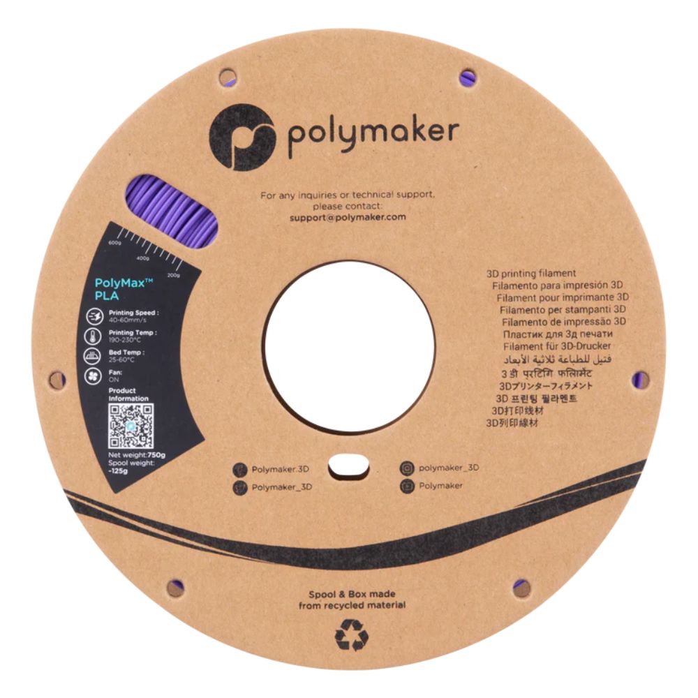 Polymaker - PolyMax Tough PLA - Violet (purple) - 1,75 mm - 750 g