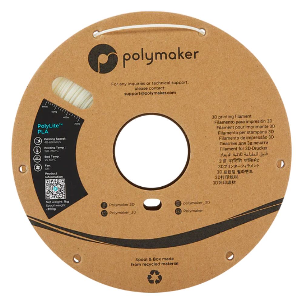 Polymaker - PolyLite Glow PLA - Vert phosphorescent (glow green) - 1,75 mm - 1 kg