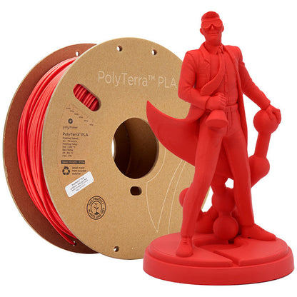Polymaker - PolyTerra PLA - Rouge Lave (Lava Red) - 1.75 mm - 1 kg