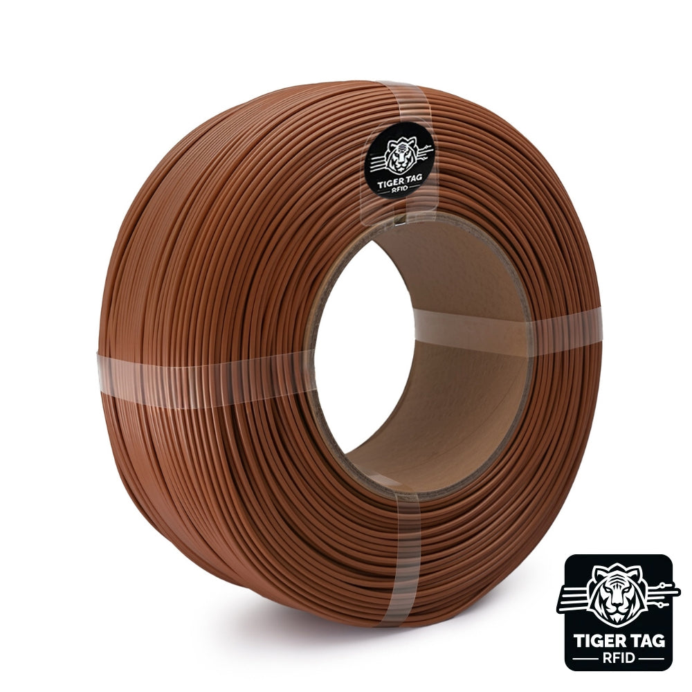 R3D - PLA Basic Matte - Marron (Brown) - 1,75 mm - 1 kg - Refill avec RFID TigerTag