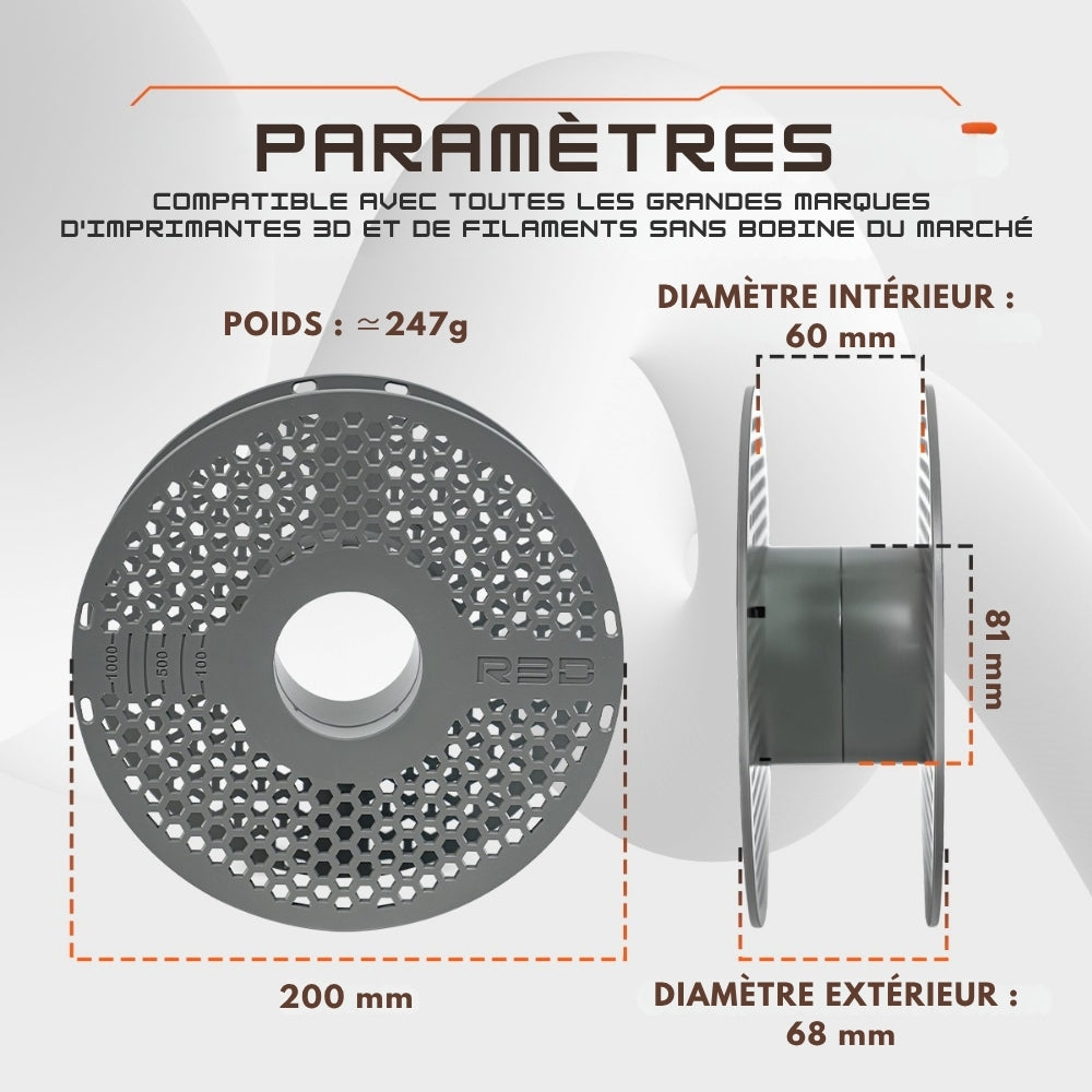 R3D - Lot de 16  MasterSpool Bobine Réutilisable (Reusable Spool) ♻️ Consignées