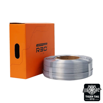 R3D - PLA High-Speed - Argent Soie (Silk Silver) - 1,75 mm - 1 kg Refill avec RFID TigerTag
