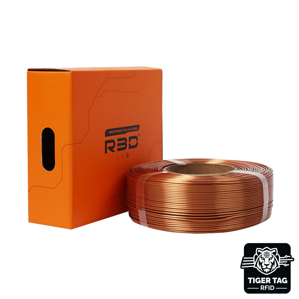 R3D - PLA High-Speed - Cuivre Soie (Silk Copper) - 1,75 mm - 1 kg Refill avec RFID TigerTag