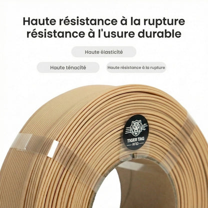 R3D - PLA WOOD - Bois Clair (Light Wood) - 1,75 mm - 1 kg - Refill avec RFID TigerTag