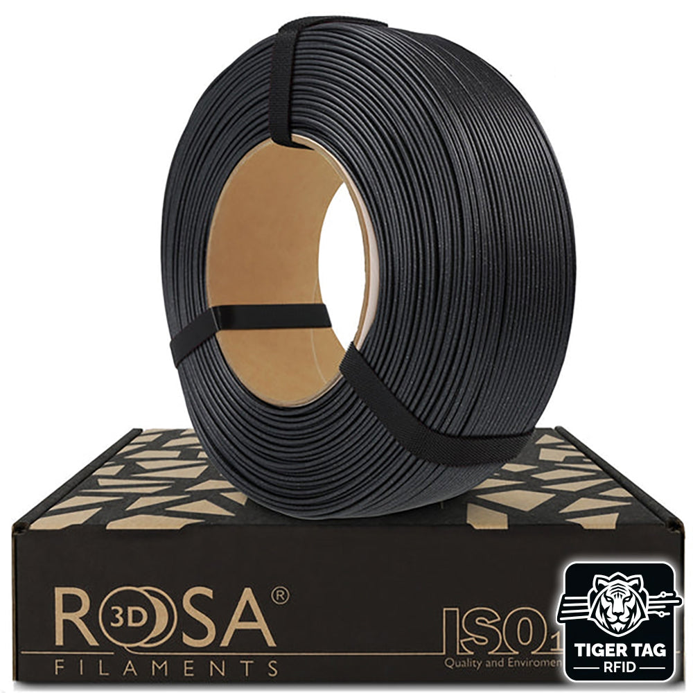 Rosa3D - PLA Starter - Graphite Brillant (Glitter Graphite) - 1,75 mm - 1 kg Refill avec RFID TigerTag