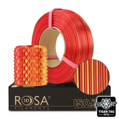 Rosa3D - PLA Magic Silk - Flamme (Fire) - 1,75 mm - 1 kg Refill avec RFID TigerTag