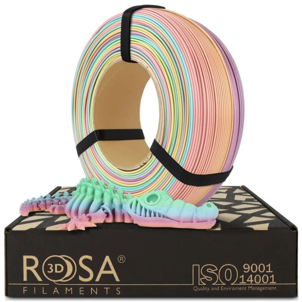Rosa3D - PLA Rainbow Pastel Macaron - 1,75 mm - 1 kg Refill