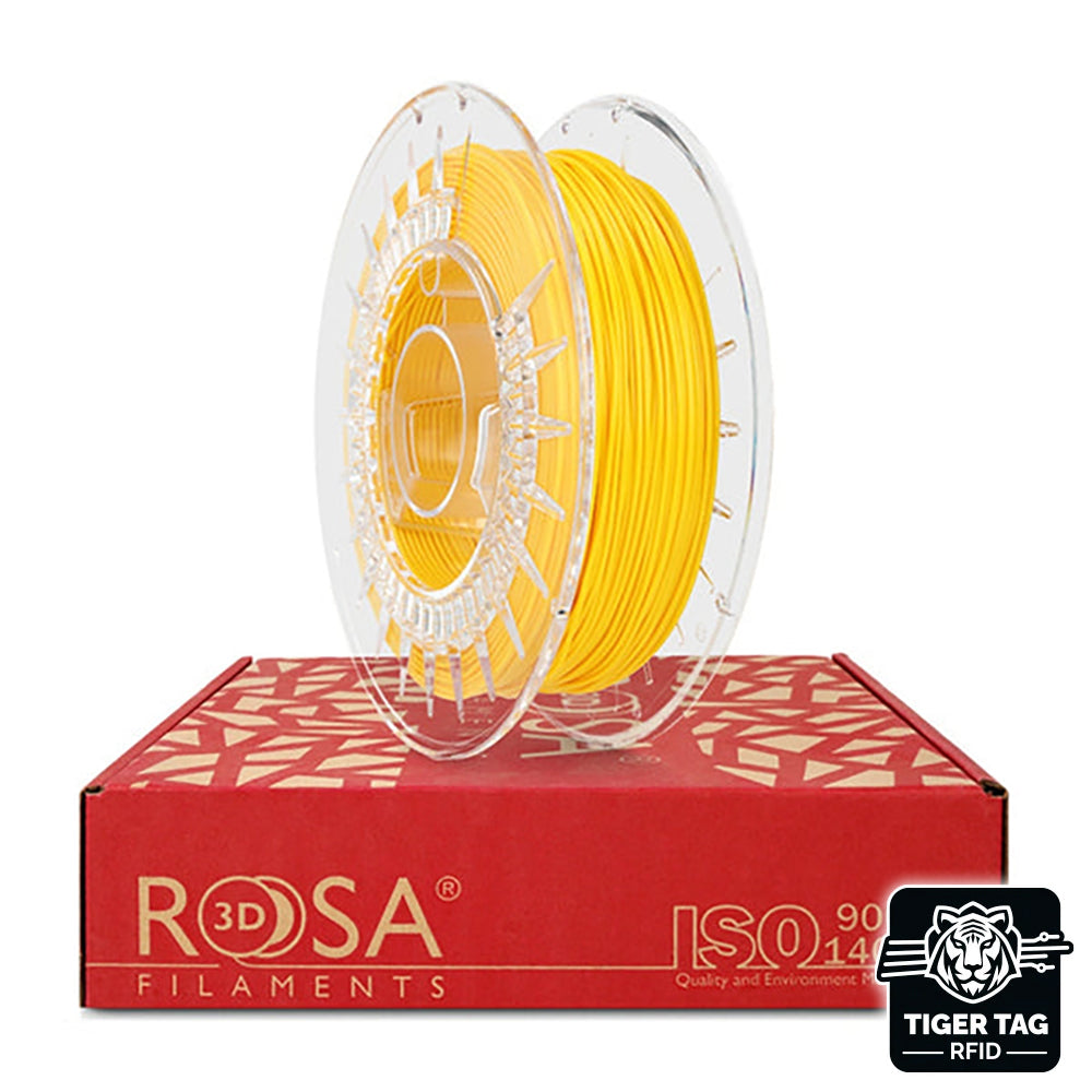 Rosa3D - TPU ROSA-Flex 85A - Jaune (Yellow) - 1,75 mm - 500 g avec RFID TigerTag