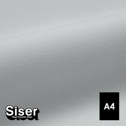 Siser - Flock - Feuille A4 Thermocollant - (S0001) Blanc Velours - 20 x 30 cm