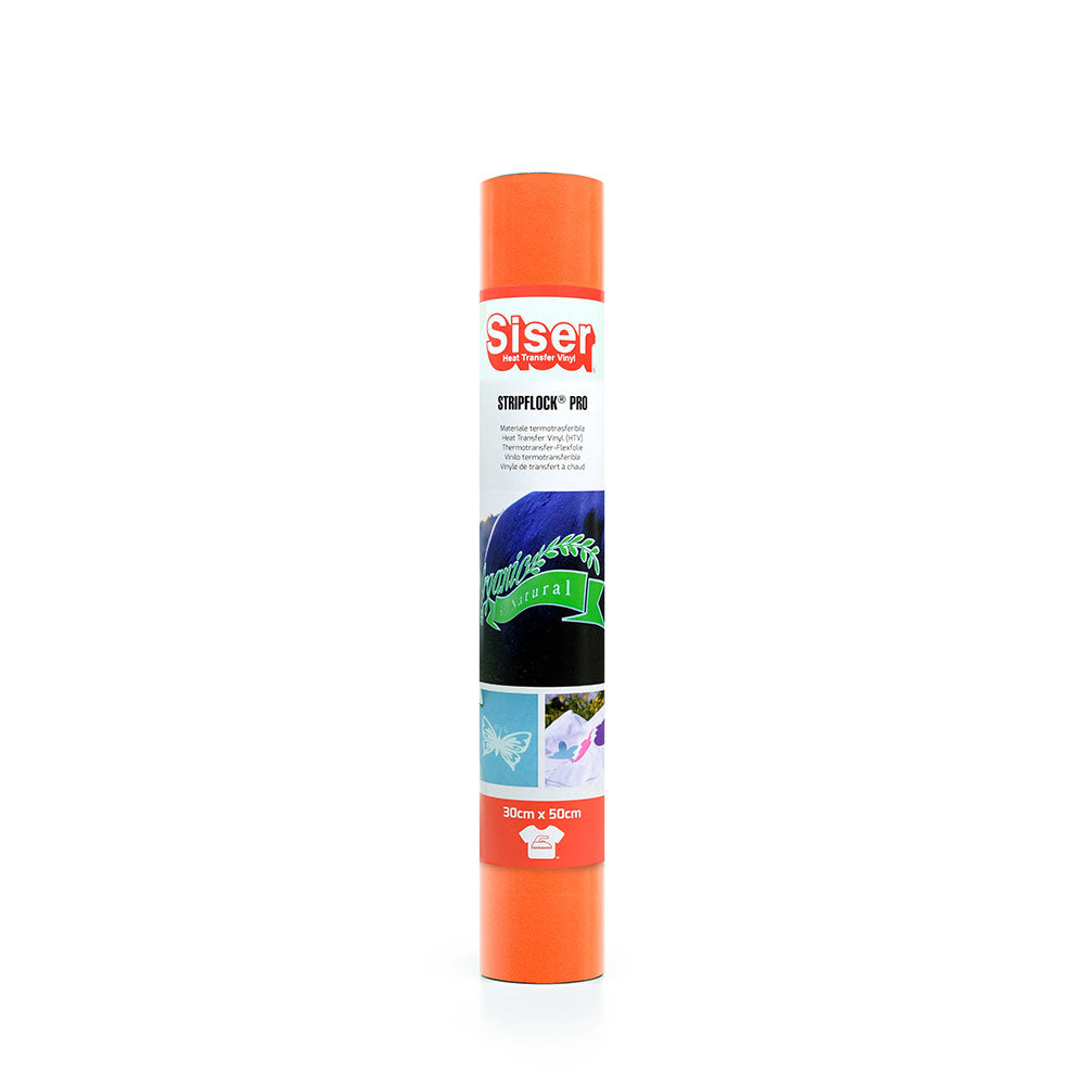 Siser - Flock - Rouleau Thermocollant - (S0006) Orange Velours- 30 x 100 cm
