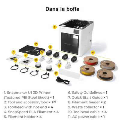 Pack Starter - Snapmaker U1 + 1 Bobine Panchroma Offerte