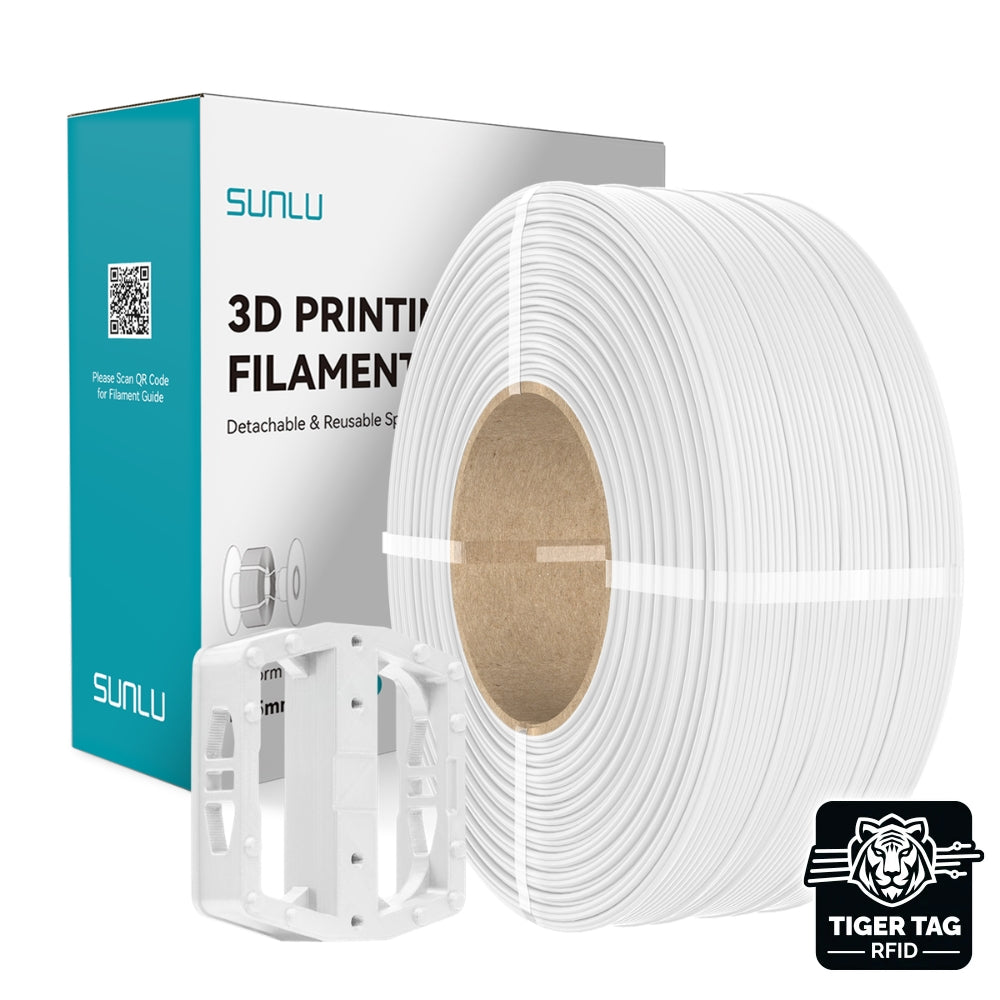 Sunlu - ABS - Blanc (White) - 1,75 mm - 1 kg - Refill avec RFID TigerTag
