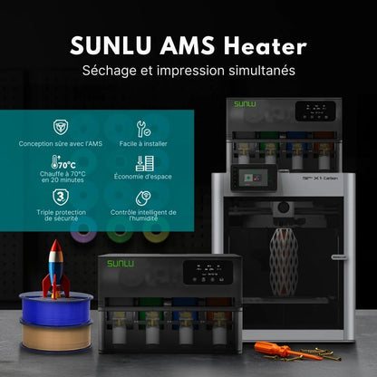 Sunlu - AMS Heater - Mise à Niveau de l'AMS Bambu Lab pour le Séchage pendant l'Impression
