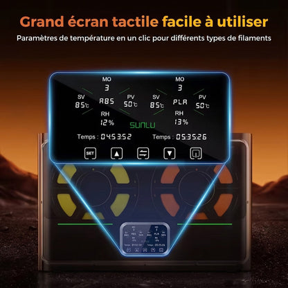 Sunlu - FilaDryer S4 Pro - Boîte de Séchage à Double Zone pour Filament (Filament Dryer)