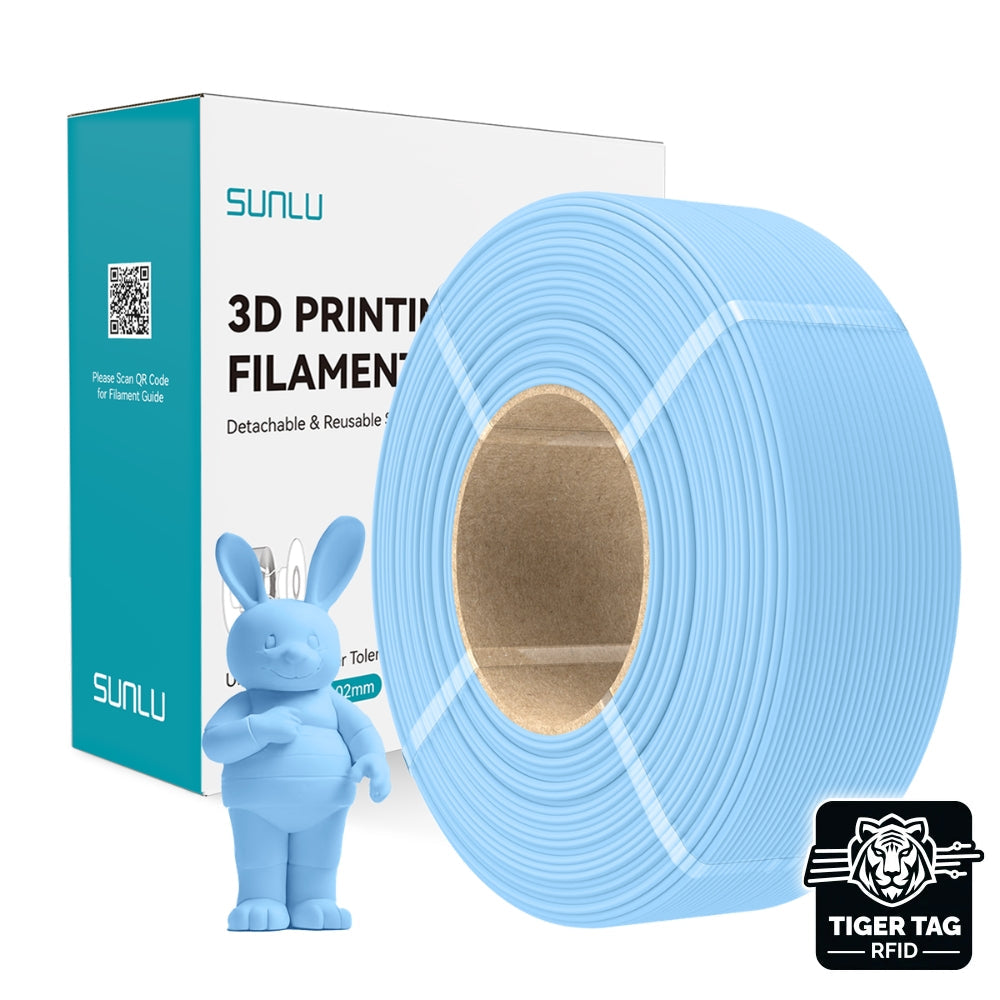 Sunlu - PLA Matte - Bleu Océan (Ocean Blue) - 1,75 mm - 1 kg - Refill avec RFID TigerTag