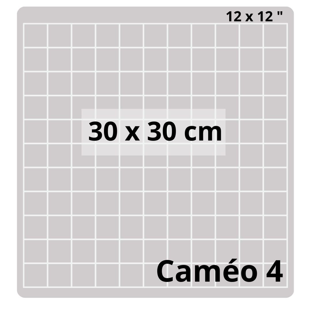 taille tapis quadrillé en 30 x 30 cm pour machine de découpe atome3d