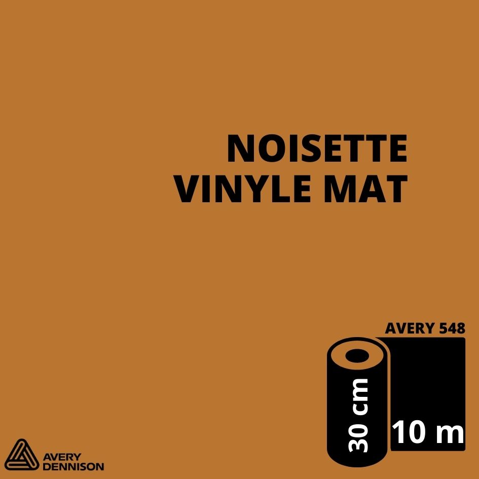 AVERY 500 - Vinyle Adhésif - Noisette Mat - 30 cm x 10 m